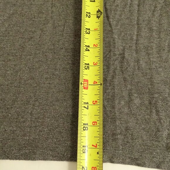 Old Navy Gray Silver Metallic Tank Top Women Size L Party Casual Stretch Fitted - Picture 8 of 8